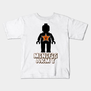 "MINIFIG ARMY" Minifig with Customize My Minifig Star Logo Kids T-Shirt